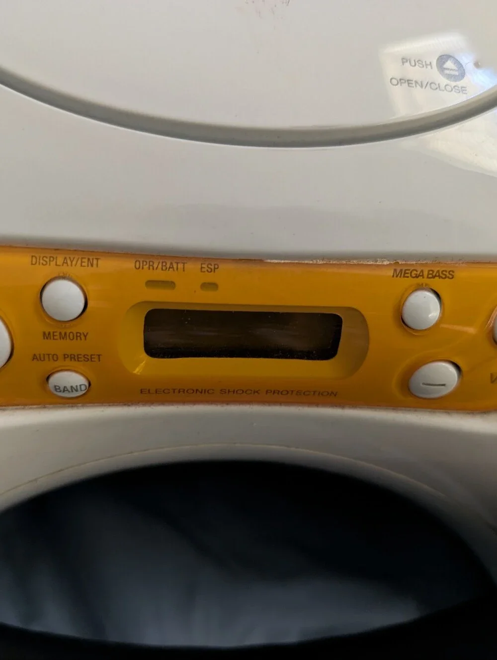 Sony Portable CD Boombox Player - Model ZS-X1 White & Orange